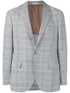 Brunello Cucinelli блейзер в клетку Prince of Wales