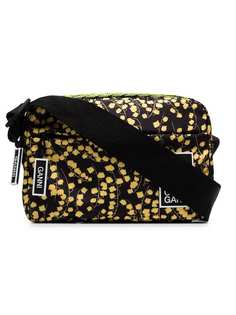 Ganni black Azalea floral print shoulder bag
