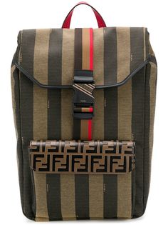 Fendi stripe logo backpack