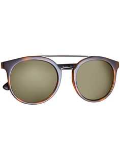 Burberry Eyewear солнцезащитные очки в круглой оправе с верхней перекладиной