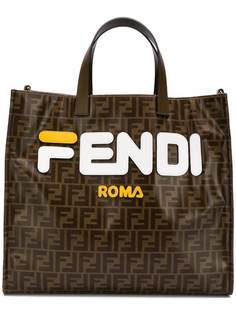 Fendi сумка-тоут с принтом логотипа