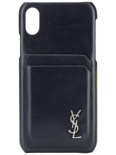 Saint Laurent чехол для iPhone X с логотипом