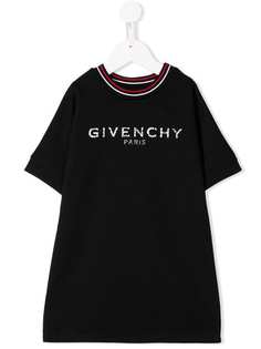 Givenchy Kids платье-футболка с принтом логотипа