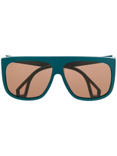 Gucci Eyewear солнцезащитные очки в двойной оправе