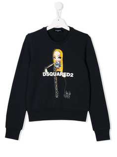 Dsquared2 Kids TEEN girl print sweatshirt