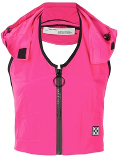 Off-White sporty gilet top