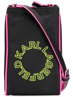 Karl Lagerfeld мини-сумка через плечо с неоновой отделкой и логотипом