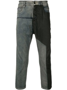 Rick Owens DRKSHDW джинсы с контрастным дизайном