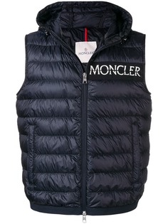 Moncler дутый жилет с капюшоном