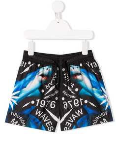 Marcelo Burlon County Of Milan Kids shark print swim shorts