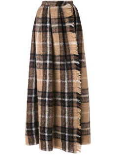 Max Mara юбка макси в клетку