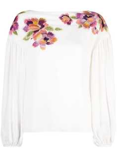 Josie Natori poet sleeve top