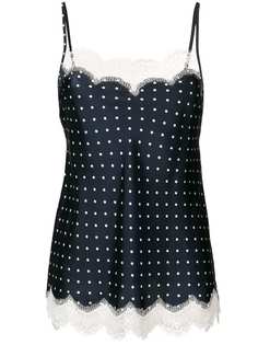 Ermanno Ermanno polka dot cami