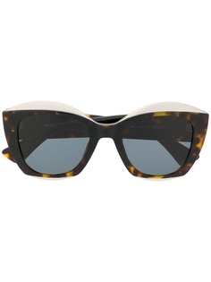 Moschino Eyewear oversized tortoiseshell sunglasses