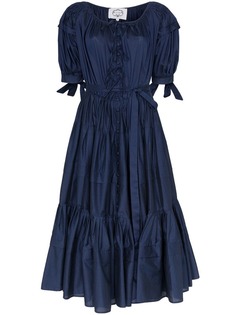 Evi Grintela Franca puff sleeve tiered dress