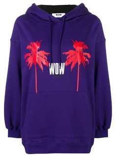 MSGM толстовка с капюшоном и принтом