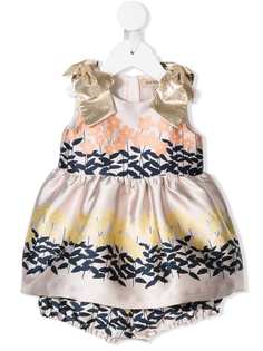 Hucklebones London floral embroidered dress set