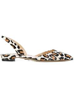 Paul Andrew leopard printed sling-back sandals