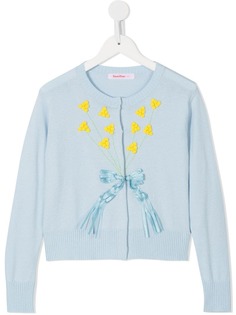 Familiar кардиган с длинными рукавами и вышивкой