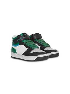 Burberry Kids colour block hi-top sneakers