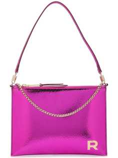 Rochas клатч с металлическим отблеском и цепочным декором