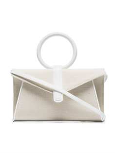 Complet neutral Valery mini leather and cotton cross body bag