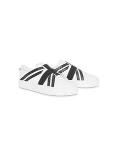 Burberry Kids Union Jack motif slip-on sneakers