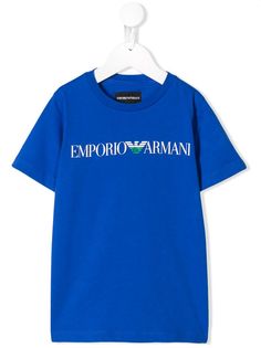 Emporio Armani Kids футболка с принтом логотипа