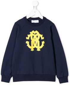 Roberto Cavalli Junior толстовка с принтом логотипа