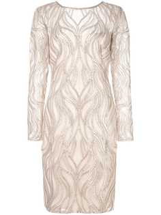 Aidan Mattox sequin embroidered dress