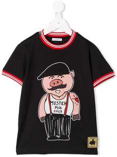 Dolce & Gabbana Kids футболка с принтом Mister Pig