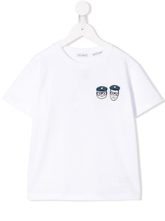 Dolce & Gabbana Kids футболка с нашивками полицейских
