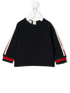 Gucci Kids толстовка с боковыми вставками
