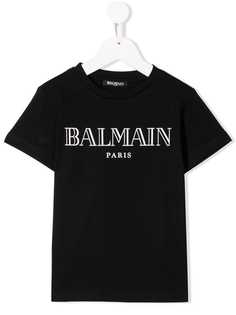 Balmain Kids футболка с логотипом