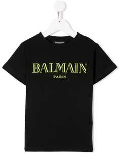 Balmain Kids футболка с логотипом