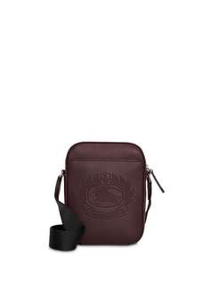 Burberry Small Embossed Crest Leather Crossbody Bag