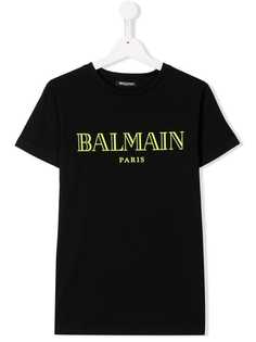 Balmain Kids футболка с логотипом