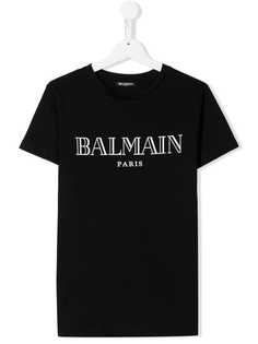 Balmain Kids футболка с логотипом