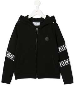 Philipp Plein Junior толстовка с капюшоном и логотипами