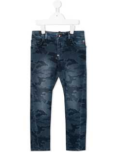 Philipp Plein Junior джинсы с камуфляжным принтом