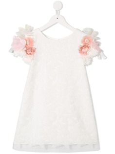 Charabia платье с цветочной аппликацией