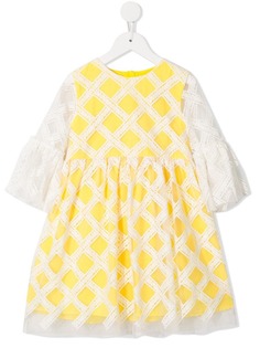 Charabia кружевное платье с цветочным узором