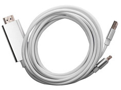 Аксессуар Activ Lightning to HDTV OT-7522N 1.8m White-Silver 88489