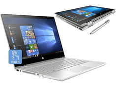 Ноутбук HP Pavilion x360 14-cd1002ur Silver 5CR31EA (Intel Core i7-8565U 1.8 GHz/12288Mb/1000Gb+128Gb SSD/nVidia GeForce MX130 4096Mb/Wi-Fi/Bluetooth/Cam/14.0/1920x1080/Touchscreen/Windows 10 Home 64-bit)