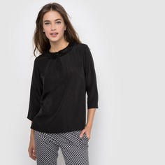 Блузка с воротником с блестками LA Redoute Collections