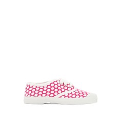 Кеды с цветными точками на шнуровке Bensimon