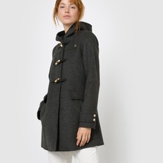 Дафлкот с капюшоном из шерстяного драпа LA Redoute Collections