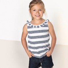 Топ в полоску с воланом, 3-12 лет LA Redoute Collections