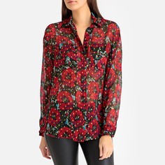 Блузка с блестящим цветочным рисунком The Kooples