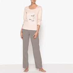 Пижама с рисунком из хлопка LA Redoute Collections